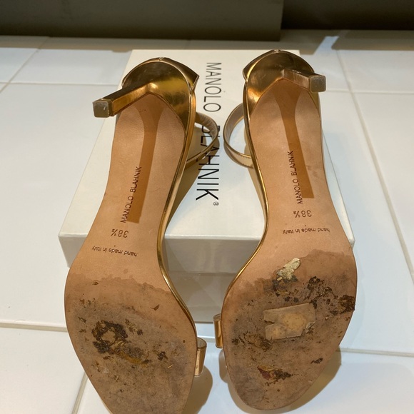 Manolo blahnik Chaos heels rose gold - Picture 3 of 4